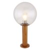 Globo OSSY Lampioncino Segnapasso Aspetto del legno, 1-Luce