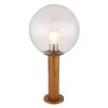 Globo OSSY Lampioncino Segnapasso Aspetto del legno, 1-Luce