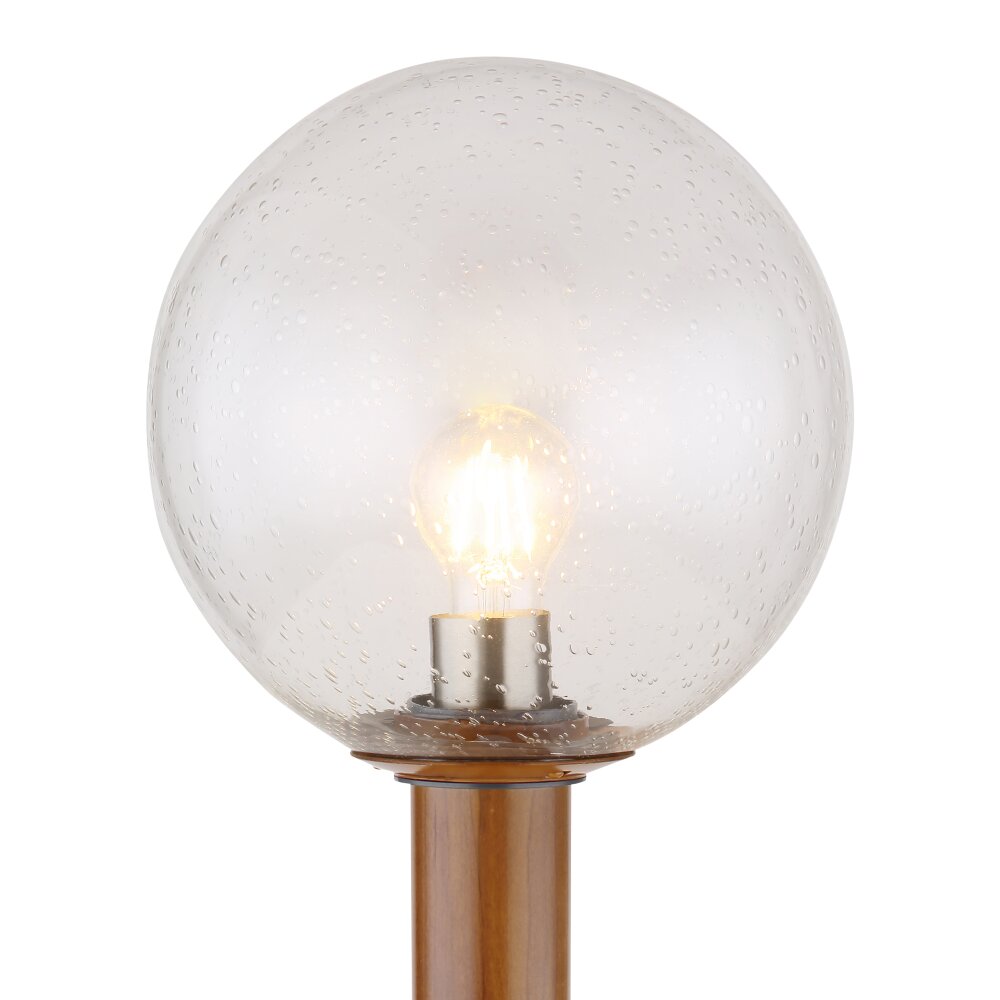Globo OSSY Lampioncino Segnapasso Aspetto del legno, 1-Luce