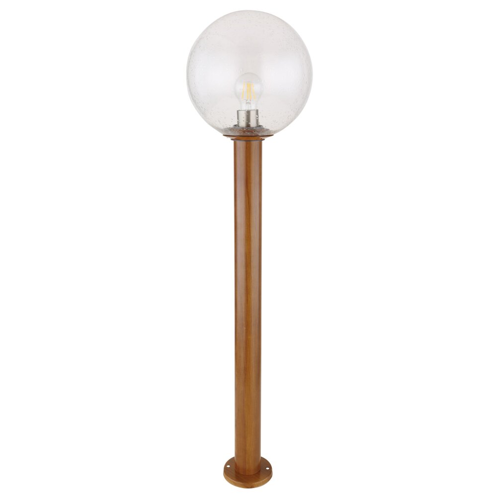 Globo OSSY Lampioncino Segnapasso Aspetto del legno, 1-Luce