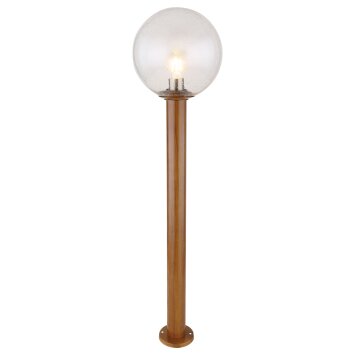 Globo OSSY Lampioncino Segnapasso Aspetto del legno, 1-Luce