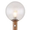 Globo OSSY Lampioncino Segnapasso Aspetto del legno, 1-Luce, Sensori di movimento