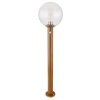Globo OSSY Lampioncino Segnapasso Aspetto del legno, 1-Luce, Sensori di movimento