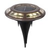 Globo Set di 2 lampade solari LED Ramato, Nero, 12-Luci