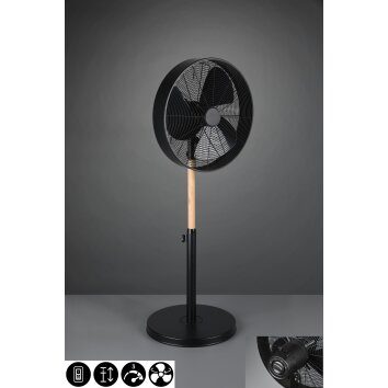 Reality Viking Ventilatore Legno chiaro, Nero