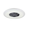 Reality Visby Ventilatore LED Cromo, 1-Luce, Telecomando