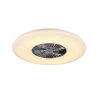 Reality Visby Ventilatore LED Cromo, 1-Luce, Telecomando