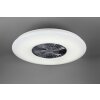 Reality Visby Ventilatore LED Cromo, 1-Luce, Telecomando