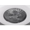 Reality Visby Ventilatore LED Cromo, 1-Luce, Telecomando