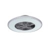 Reality Harstad Ventilatore LED Cromo, 1-Luce, Telecomando
