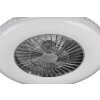 Reality Harstad Ventilatore LED Cromo, 1-Luce, Telecomando