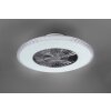 Reality Harstad Ventilatore LED Cromo, 1-Luce, Telecomando