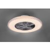 Reality Harstad Ventilatore LED Cromo, 1-Luce, Telecomando