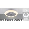 Reality Stralsund Ventilatore LED Titanio, 1-Luce, Telecomando