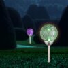 Globo Solar Lampioncino Segnapasso LED Trasparente, 2-Luci, Cambia colore