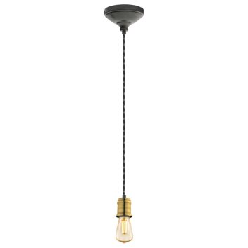 Eglo YORTH Lampadario a sospensione Oro, Nero, 1-Luce