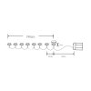 Globo Catenaria luminosa LED Bianco, 20-Luci
