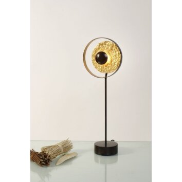 Holländer SATELLITE Lampada da tavolo Marrone, Oro, Nero, 1-Luce