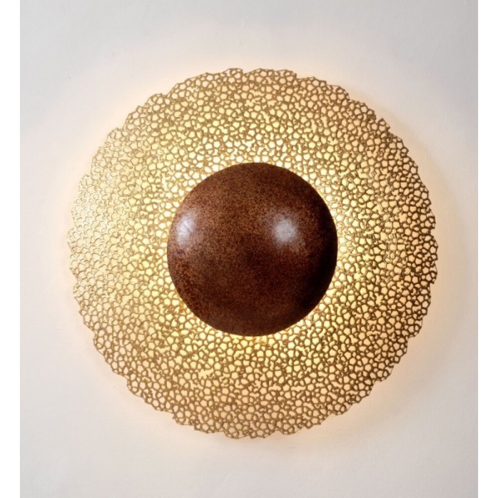 Holländer UTOPISTICO CIRCA Applique Marrone, Oro, 2-Luci main product photo