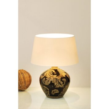 Holländer TOULOUSE Lampada da tavolo Marrone, Oro, Nero, 1-Luce