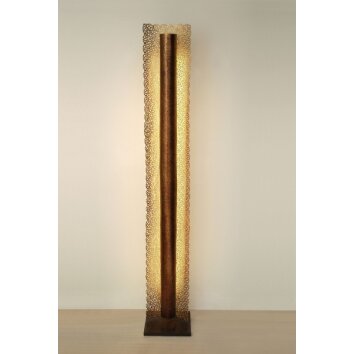 Holländer UTOPISTICO Lampada da terra Marrone, Oro, 1-Luce