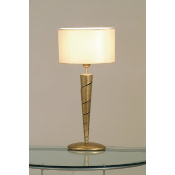 Holländer INNOVAZIONE Lampada da tavolo Oro, Bianco, 1-Luce