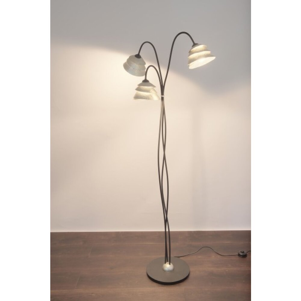Holländer SNAIL ONE Lampada da terra Argento, 3-Luci main product photo