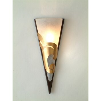 Holländer ONDULATA Applique Marrone, Oro, 1-Luce