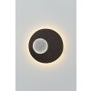 Holländer LUNA Applique LED Marrone, Nero, Argento, 1-Luce