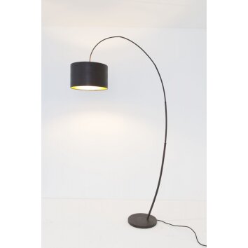 Holländer BAMBUS Lampada da pavimento Marrone, Nero, 1-Luce