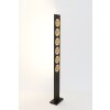 Holländer TENACIA Lampada da terra LED Marrone, Oro, 6-Luci