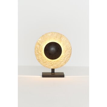 Holländer ECLIPSE KLEIN Lampada da Tavolo Marrone, Oro, Nero, 4-Luci