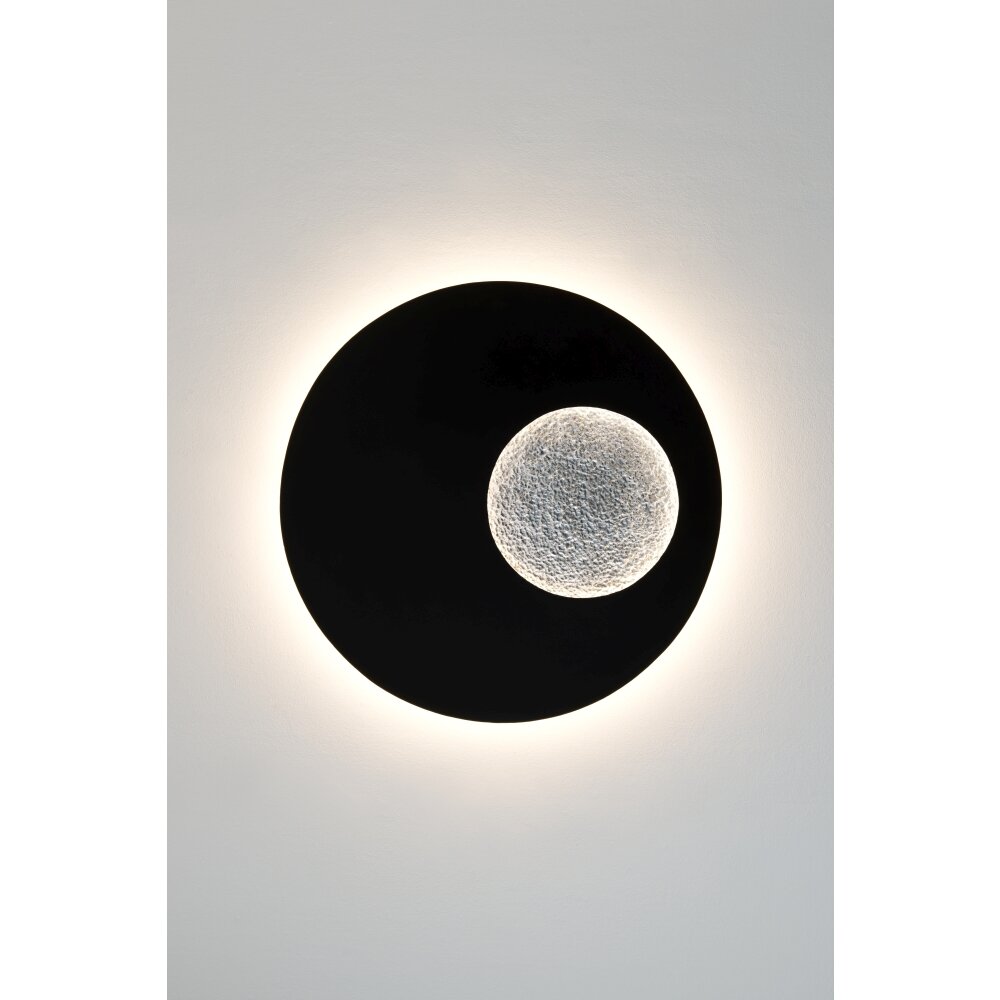 Holländer LUNA RUND GROSS Applique LED Marrone, Nero, Argento, 1-Luce main product photo
