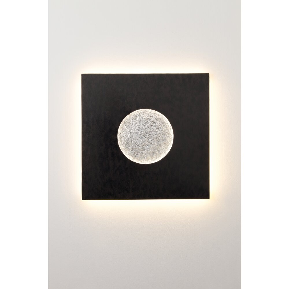 Holländer LUNA QUADRAT GROSS Applique LED Marrone, Nero, Argento, 1-Luce main product photo
