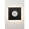 Holländer LUNA QUADRAT GROSS Applique LED Marrone, Nero, Argento, 1-Luce