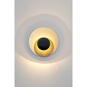 Holländer LABOCCA Applique LED Oro, Nero, 2-Luci