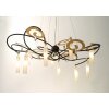 Holländer CASINO GRANDE Lampadario a sospensione Marrone, Oro, Nero, 10-Luci Holländer CASINO GRANDE Lampadario a sospensione Marrone, Oro, Nero, 10-Luci