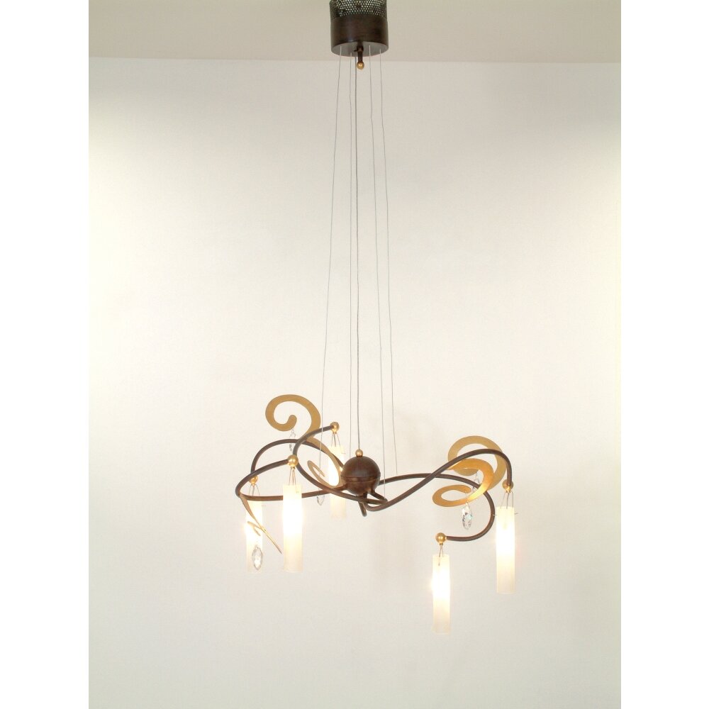 Holländer CASINO Lampadario a sospensione Marrone, Oro, Nero, 5-Luci main product photo