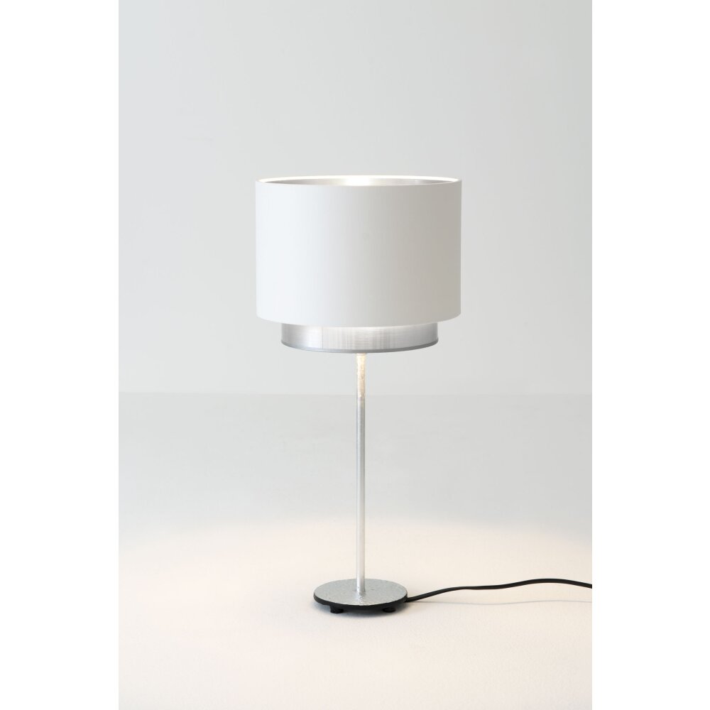 Holländer MATTIA RUND Lampada da tavolo Argento, 1-Luce main product photo