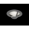 Grossmann FLAT Plafoniera LED Grigio, Argento, 1-Luce