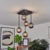 Abramo Plafoniera LED Nero, 5-Luci