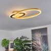 Deroche Plafoniera LED Oro, Nero, 1-Luce