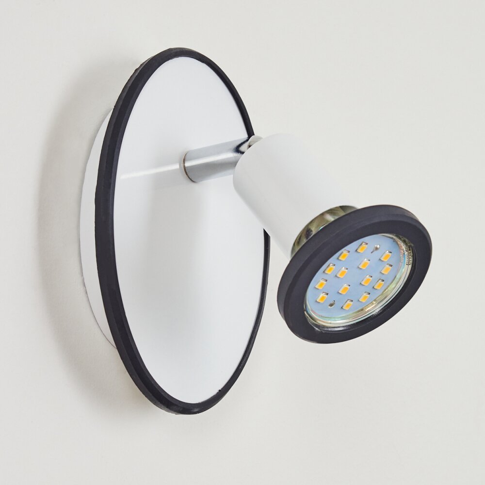 Cabri Applique LED Cromo, Nero, Bianco, 1-Luce