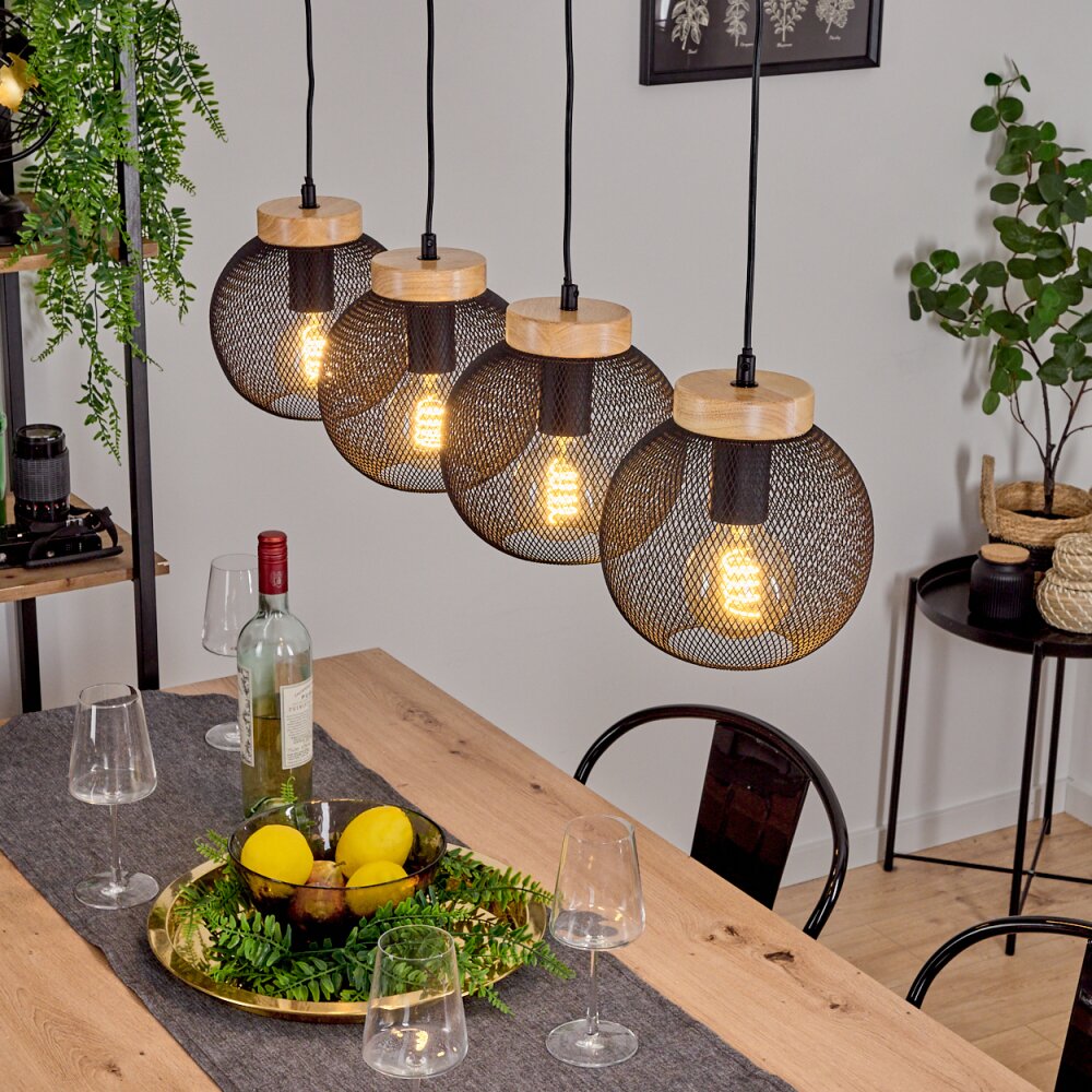 Reiden Lampadario a sospensione Nero, 4-Luci main product photo