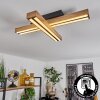 Maumela Plafoniera LED Nero, 1-Luce