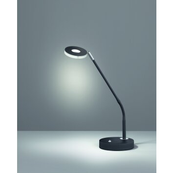 Fischer & Honsel Dent Lampada da tavolo LED Nero, 1-Luce