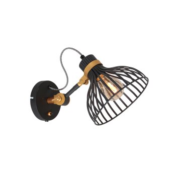 Steinhauer Dunbar Applique Nero, 1-Luce