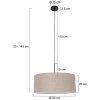 Steinhauer Sparkled Light Lampada a Sospensione Nero, 1-Luce