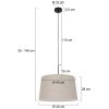 Steinhauer Sparkled Light Lampada a Sospensione Nero, 1-Luce