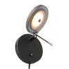 Steinhauer Turound Applique LED Nero, 1-Luce